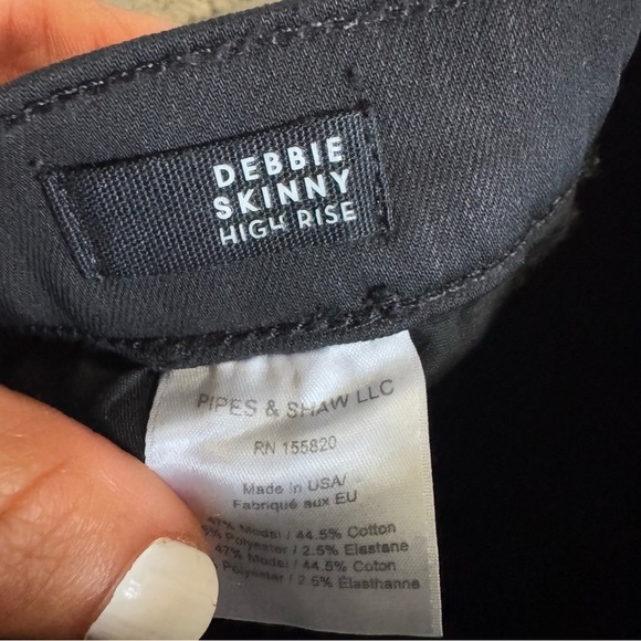 VERONICA BEARD Jeans Debbie Coated High Rise Skinny black crop high rise 25 / 0 - Picture 10 of 16